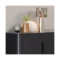 Gunnar Vitrinekast grenen matzwart 85 cm