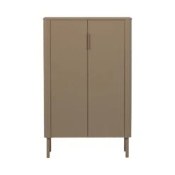 Gunnar Vitrinekast grenen mud 85 cm