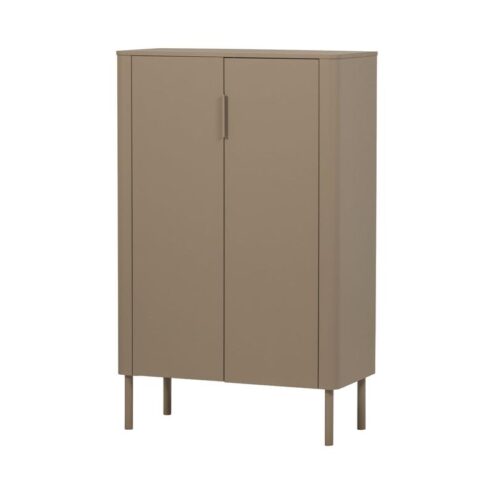 Gunnar Vitrinekast grenen mud 85 cm