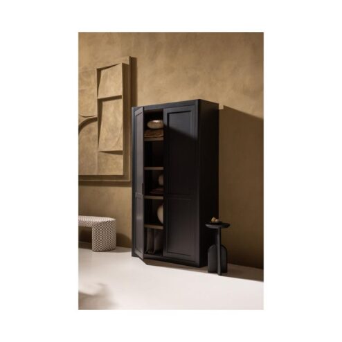 Gunnar Wandkast grenen matzwart/mud 120 cm