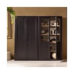 Gunnar Wandkast grenen matzwart/mud 120 cm