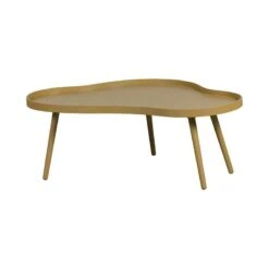 Mae Salontafel organisch hout alpaca 100cm