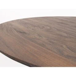 Marlon Eetkamertafel rond Acaciahout bruin 130 cm