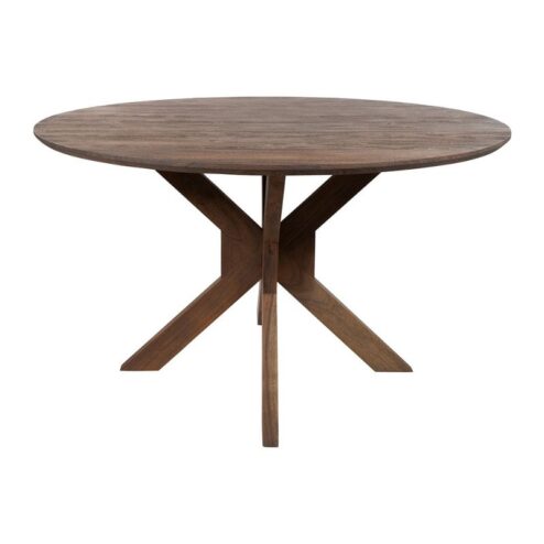 Marlon Eetkamertafel rond Acaciahout bruin 150 cm