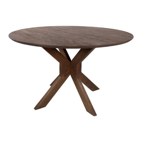 Marlon Eetkamertafel rond Acaciahout bruin 150 cm