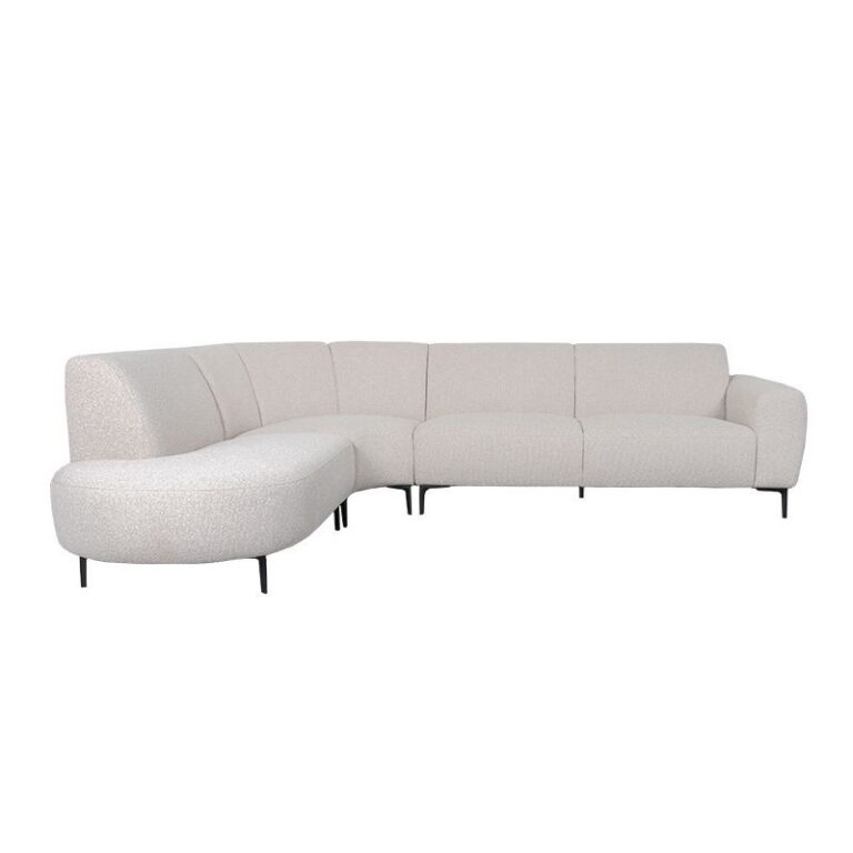 Mauro Hoekbank Naturel Links Voorstaand