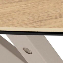 Myrthe Salontafel rond Keramiek met beige poot 82 cm