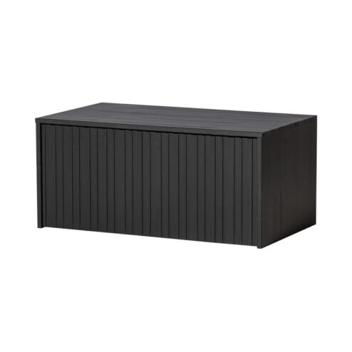 New Gravure Kistbank grenen zwart 88 cm