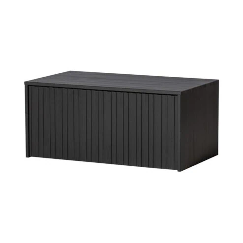 New Gravure Kistbank grenen zwart 88 cm