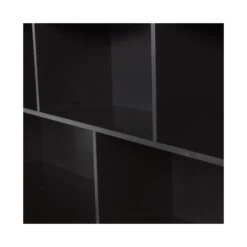 New Gravure Opzetkast grenen zwart 200 cm