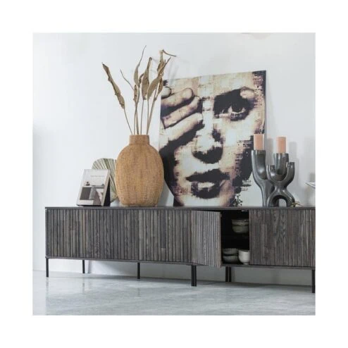 New Gravure Tv meubel essen fineer espresso 100 cm