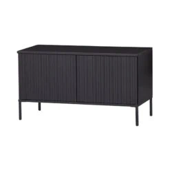 New Gravure Tv meubel grenen zwart 100 cm