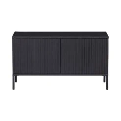 New Gravure Tv meubel grenen zwart 100 cm