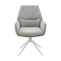 Rico Eetkamerstoel Beige met armleuning