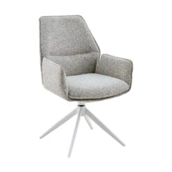 Rico Eetkamerstoel Beige met armleuning