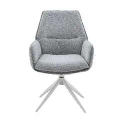 Rico Eetkamerstoel Grijs met armleuning