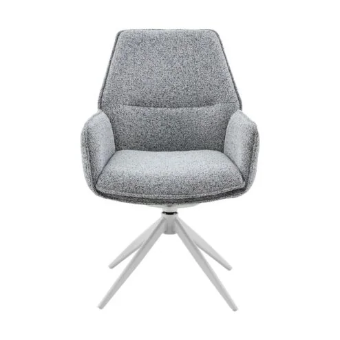 Rico Eetkamerstoel Grijs met armleuning