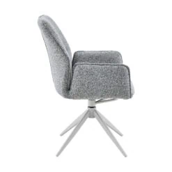 Rico Eetkamerstoel Grijs met armleuning