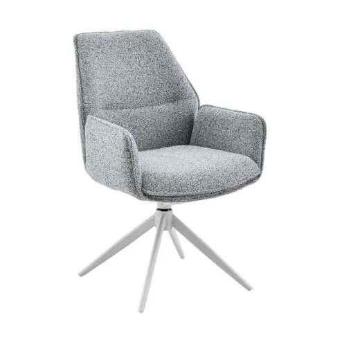 Rico Eetkamerstoel Grijs met armleuning