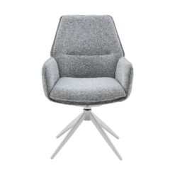 Rico Eetkamerstoel Lichtgrijs met armleuning