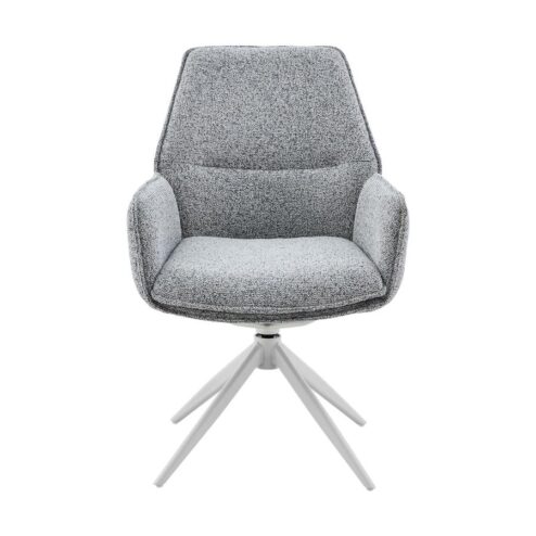 Rico Eetkamerstoel Lichtgrijs met armleuning