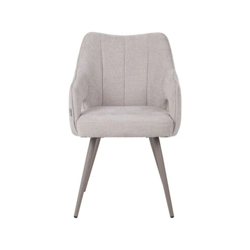 Stan Eetkamerstoel Naturel met taupe poot