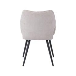 Stan Eetkamerstoel Naturel met zwarte poot