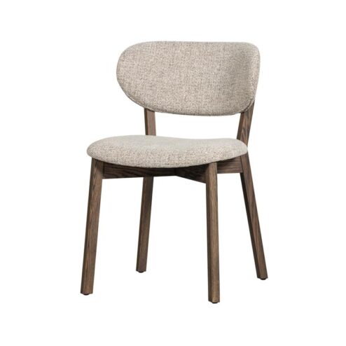 Udar Eetkamerstoel naturel met houten frame bruin