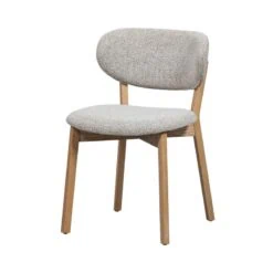 Udar Eetkamerstoel naturel met houten frame naturel