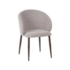 Yuki Eetkamerstoel Naturel met walnoot poot