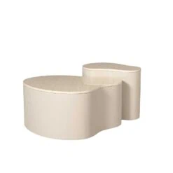 Yuko Salontafel marmer Zand 50cm