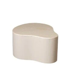 Yuko Salontafel marmer Zand 77cm