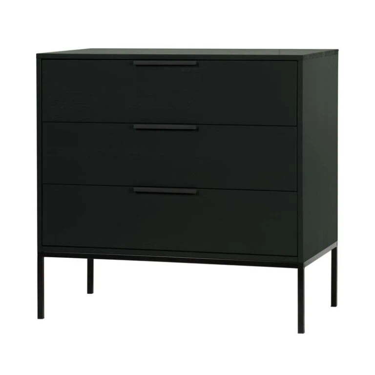 Adam Ladekast grenen zwart 94cm