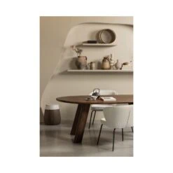 Admit Eetkamerstoel bouclé naturel