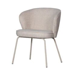 Admit Eetkamerstoel geweven stof zand