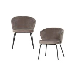 Admit Eetkamerstoel velvet zand