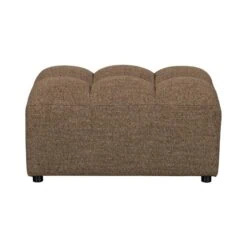 Allure Hocker geweven stof donkerbruin melange