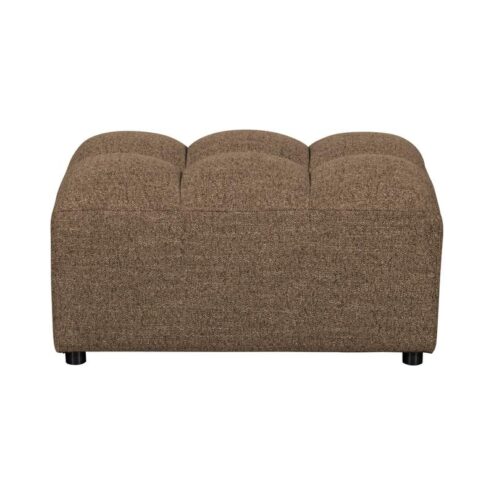 Allure Hocker geweven stof donkerbruin melange