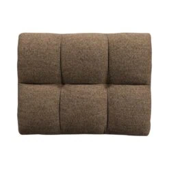 Allure Hocker geweven stof donkerbruin melange