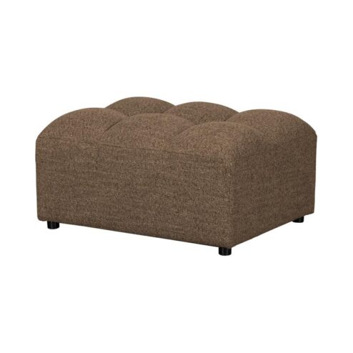 Allure Hocker geweven stof donkerbruin melange