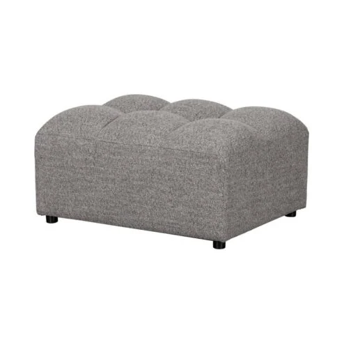 Allure Hocker geweven stof grijs melange