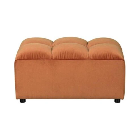 Allure Hocker velvet terracotta