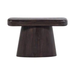 Amco Sidetable mangohout donkerbruin/zwart