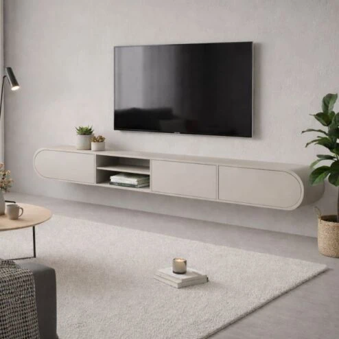 Arco zwevend Tv meubel Zand 220 cm