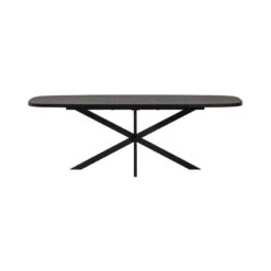 Arros uitschuifbare Eettafel zwart 180-220cm