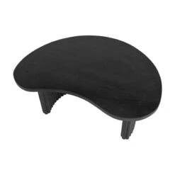 Atrani Salontafel organisch Mangohout zwart 125 cm