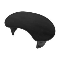 Atrani Salontafel organisch Mangohout zwart 125 cm