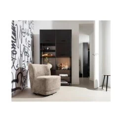 Atty Draaifauteuil velvet zand