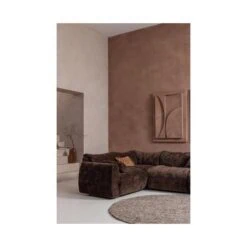 Baggy 1-zits element chenille donkerbruin