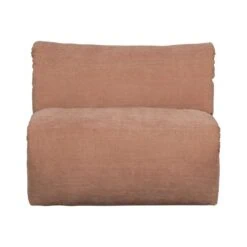 Baggy 1-zits element geweven chenille oudroze